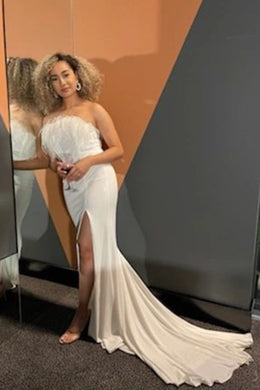Formal Dress Hire Designer Dress Hire Perth  ICE GOWN by Abyss by Abby.  Hire dresses for School Balls, Race Day or a Wedding Luxury Clutches and Headpieces also available to rent.  Ball Gown Hire Perth.