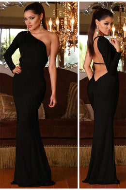 ONE SHOULDER GOWN by Abyss by Abby